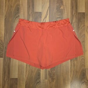 Coral athletic shorts, size 20